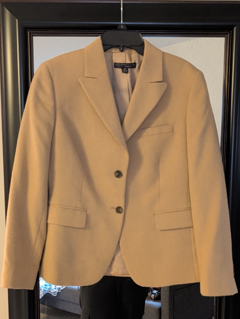Brook Brothers Office Camelhair Women's Beige Blazer Jacket